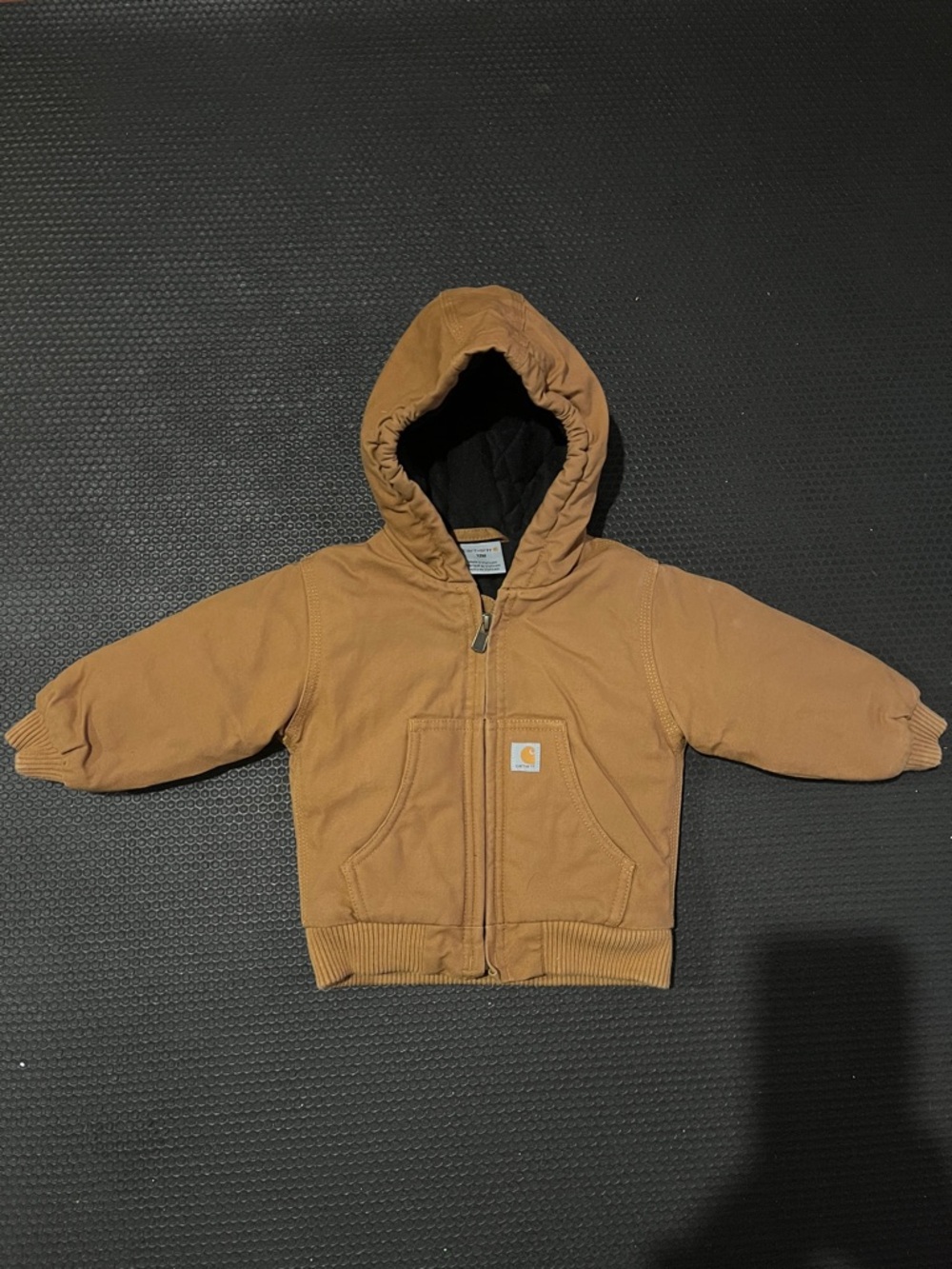 Carhartt Kids Hooded Zip Jacket in Brown